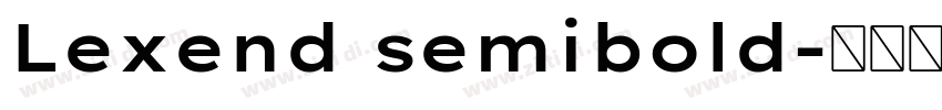 Lexend semibold字体转换